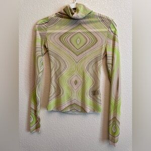 AFRM Mesh Long Sleeve Top | S